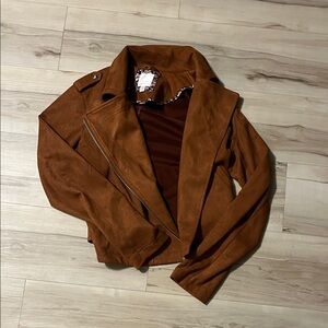 LC Lauren Conrad Men's Tan Suede Jacket